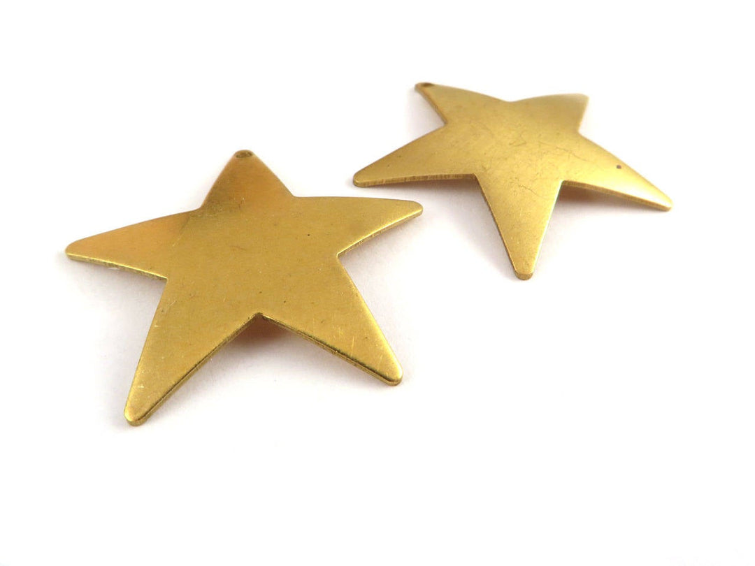 4x Breloque étoile bombé (25mm x 25mm) PV-229