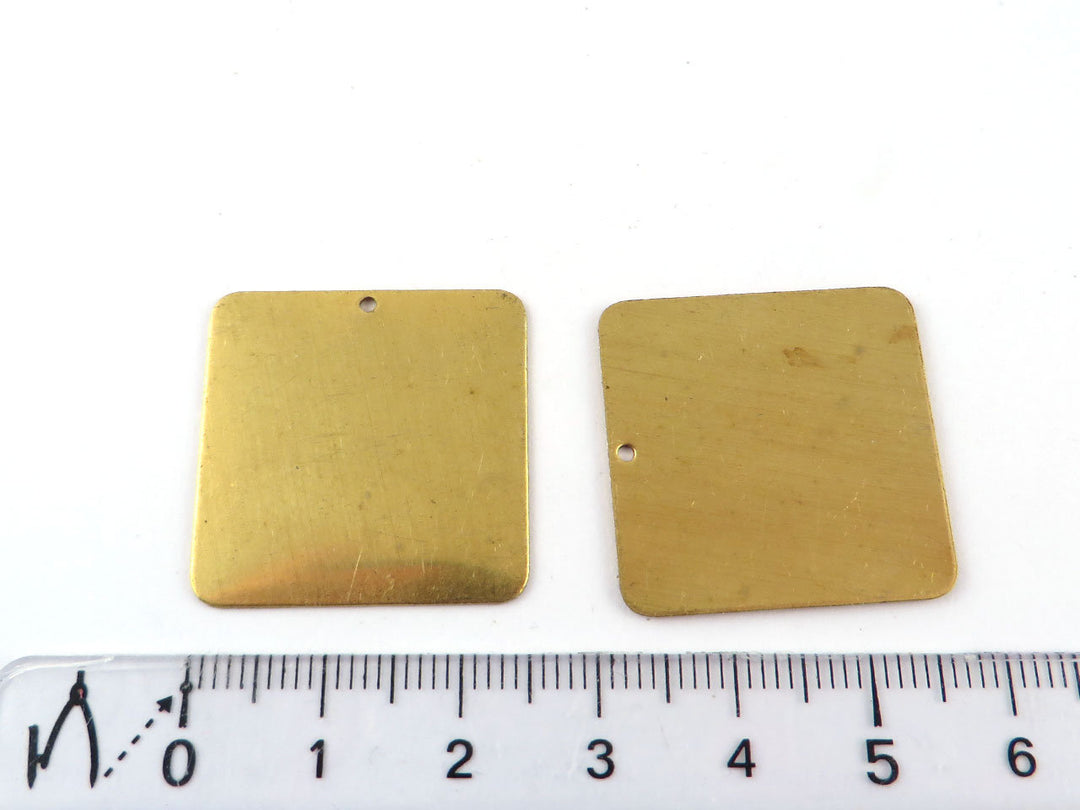 6x Breloque carré (25 et 19mm) PP-322