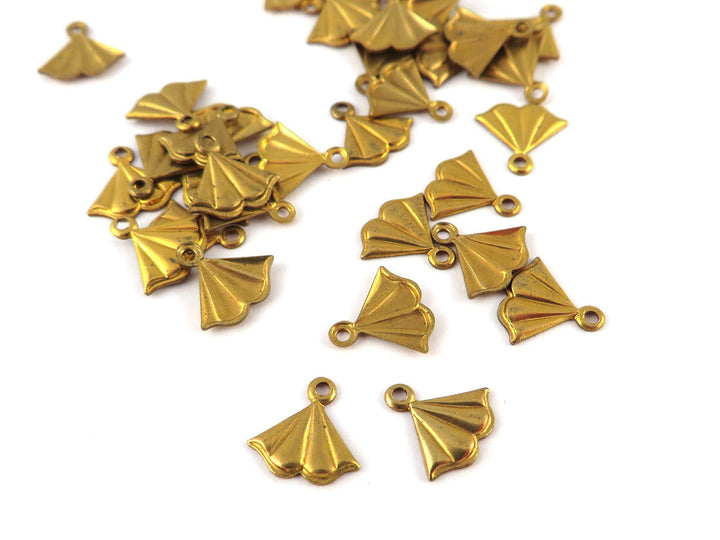 6x Breloque éventail (9mm x 8mm) PV-243