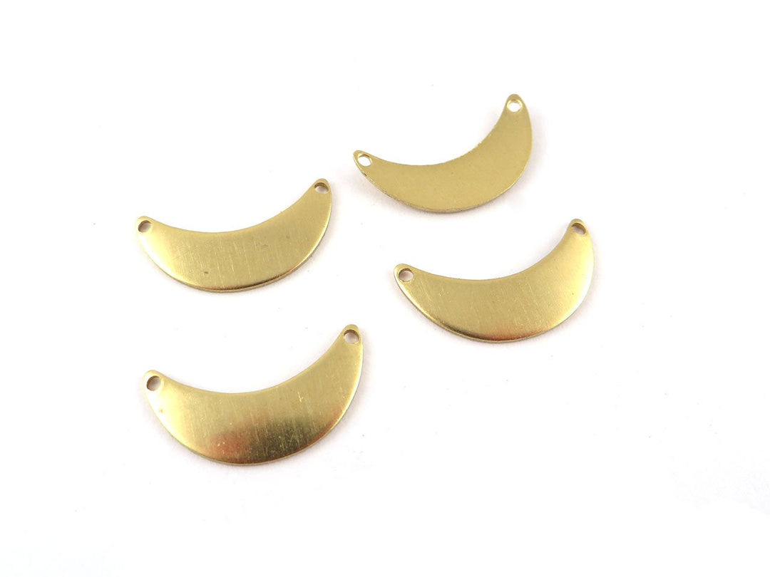 6x Connecteur croissant de lune (21mm x 11mm) PV-231