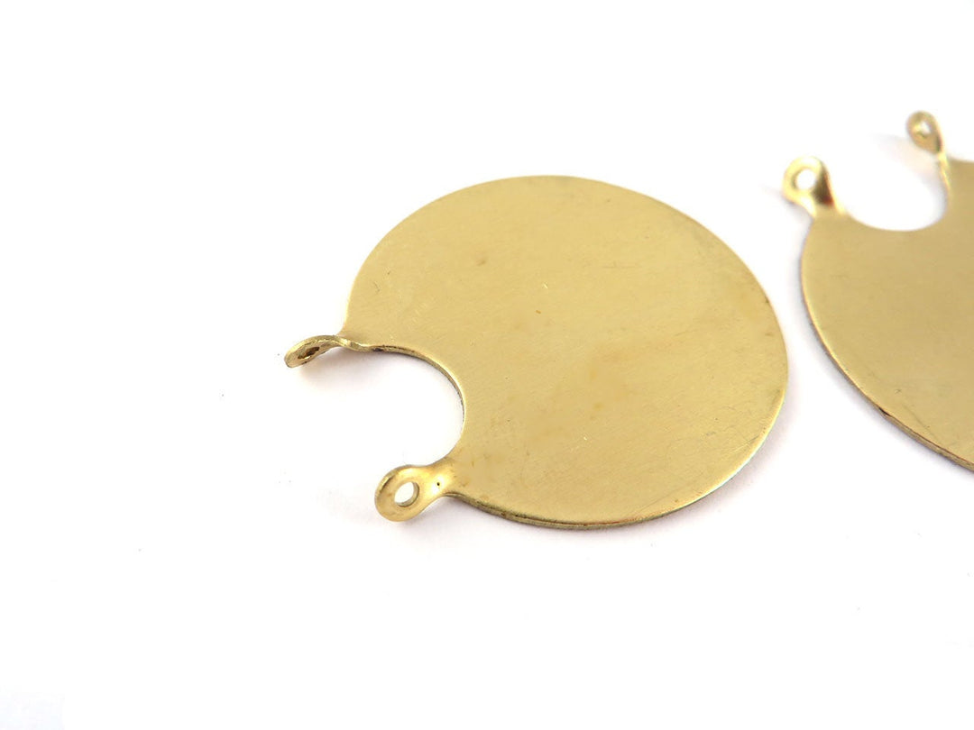 2x Connecteur disque 2 œillets (30mm x 32mm) PP-158