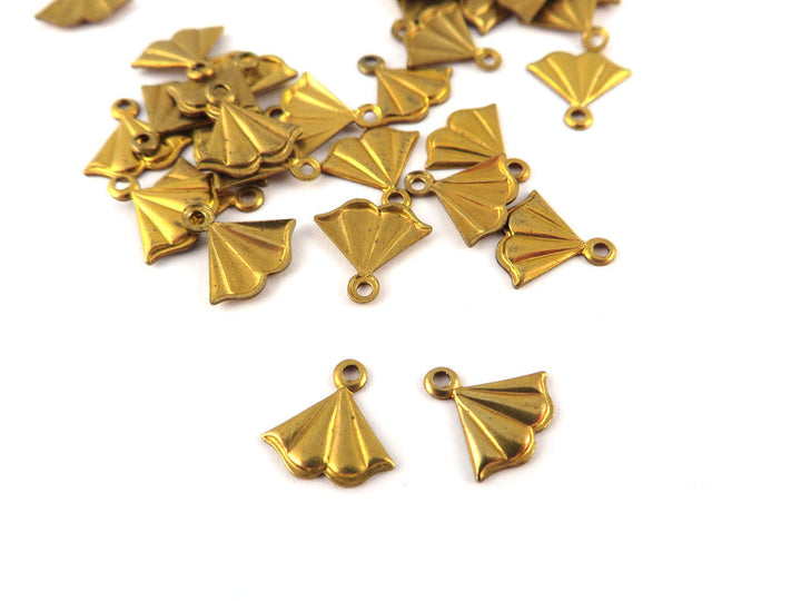 6x Breloque éventail (9mm x 8mm) PV-243