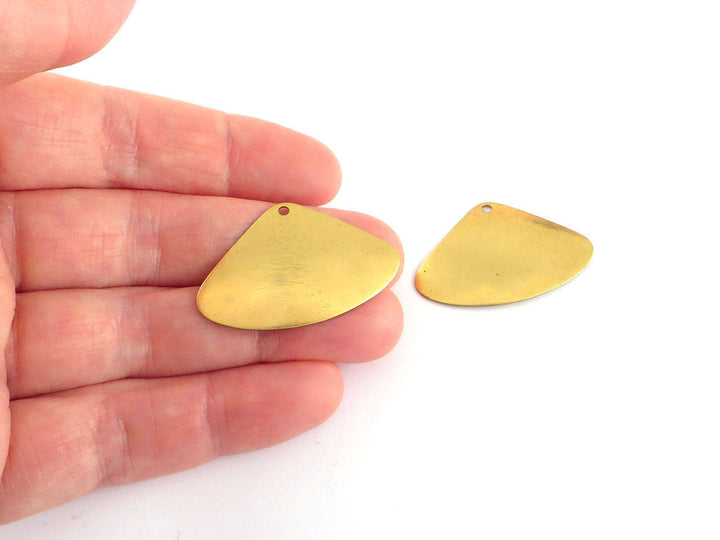 4x Breloque éventail bombé (25mm x 38mm) PP-294