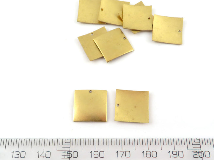 6x Breloque carré bombé (14mm x 14mm) PV-162