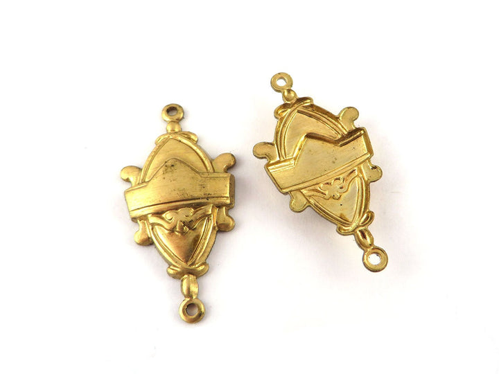 2x Connecteur goutte Vintage (22mm x 14mm) V-128