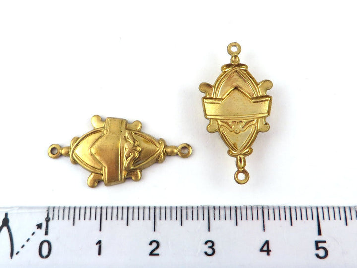 2x Connecteur goutte Vintage (22mm x 14mm) V-128