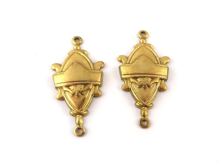 2x Connecteur goutte Vintage (22mm x 14mm) V-128