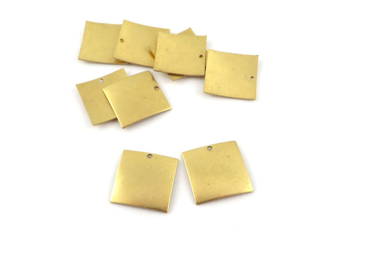 6x Breloque carré bombé (14mm x 14mm) PV-162