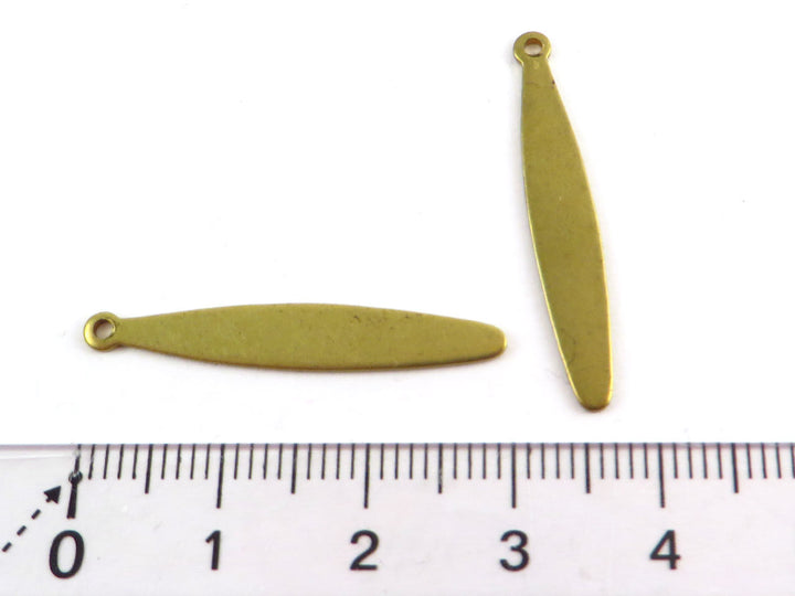 6x Breloque barre ovale (4 tailles)