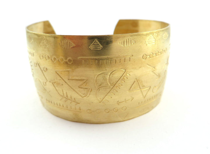 1x Bracelet manchette réglable décoré BM-013