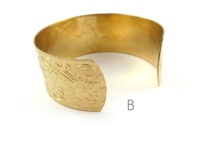 1x Bracelet manchette réglable vintage 25mm (3 designs)