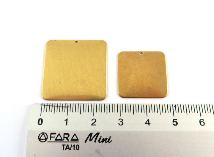 6x Breloque carré (25 et 19mm) PP-322