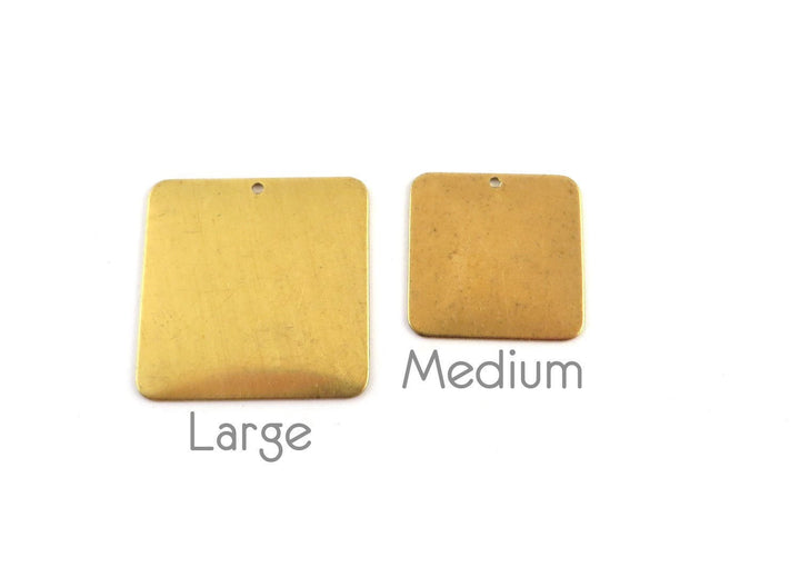 6x Breloque carré (25 et 19mm) PP-322