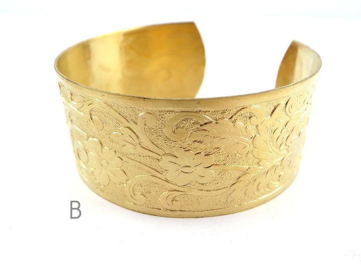 1x Bracelet manchette réglable vintage 25mm (3 designs)