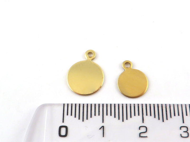 18x Breloque disque (4.5, 8 ou 10mm) PP-109