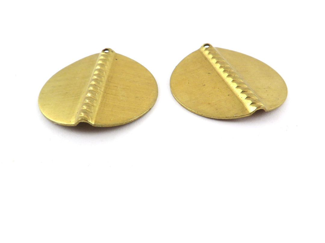 4x Breloque disque décoré (22mm) PV-270