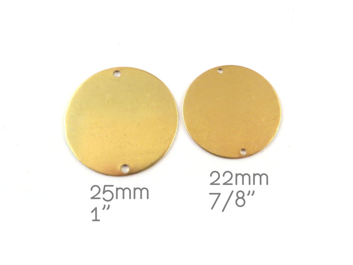 6x Connecteur disque 2 trous (16, 19, 22 ou 25mm)