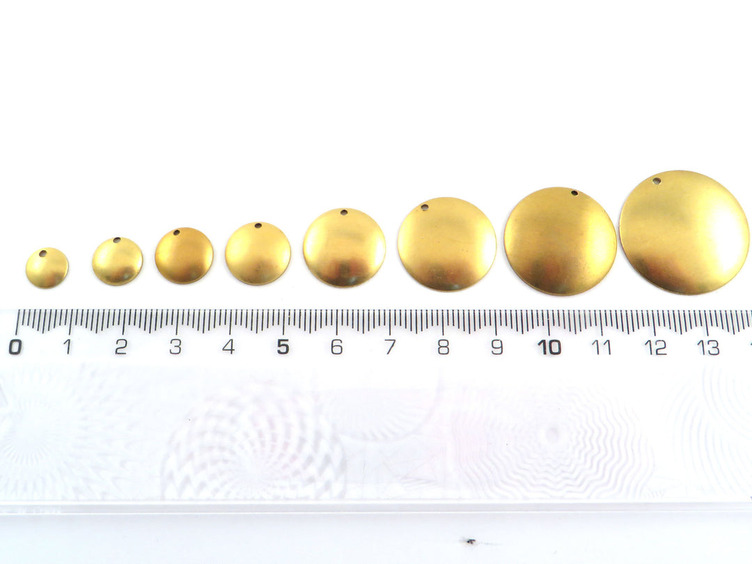 6x Breloque disque bombé (de 8mm à 32mm) PV-266