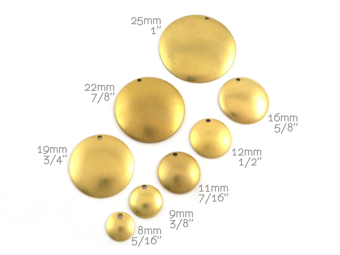 6x Breloque disque bombé (de 8mm à 32mm) PV-266