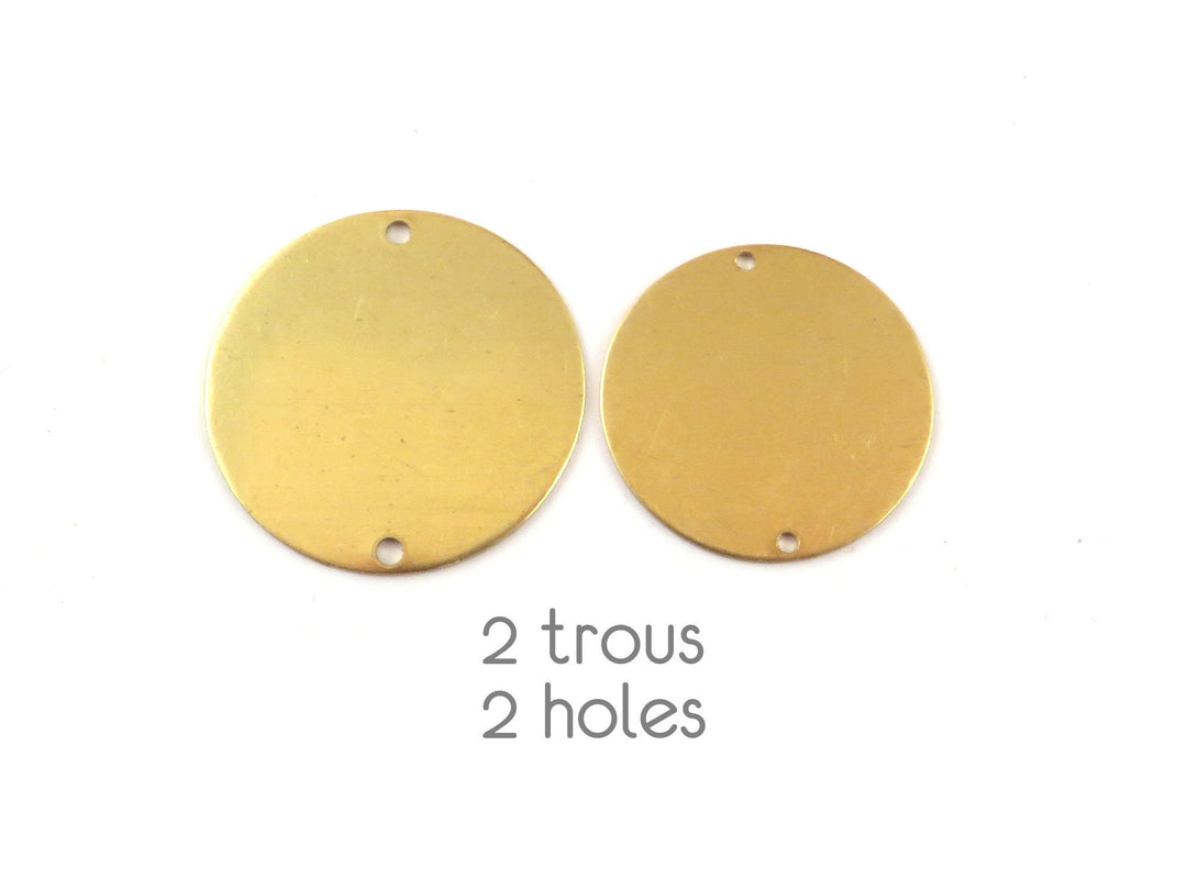 6x Connecteur disque 2 trous (16, 19, 22 ou 25mm)