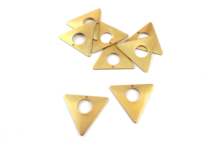 4x Breloque triangle troué (25mm x 22mm) PP-338