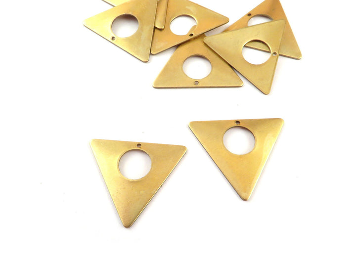 4x Breloque triangle troué (25mm x 22mm) PP-338