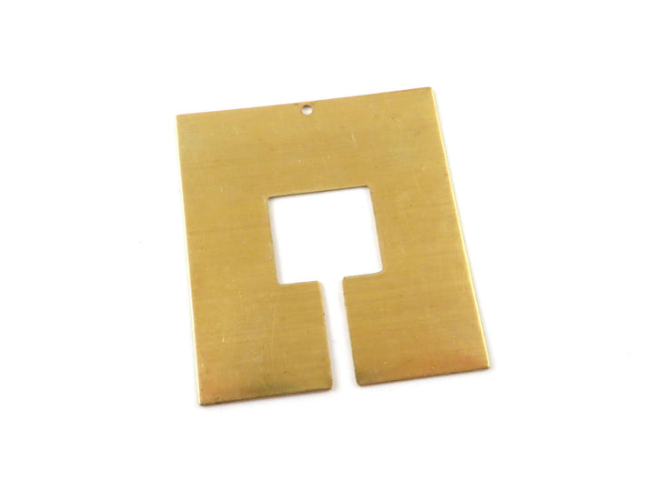 2x Pendentif carré fente (42mm x 47mm) PP-337