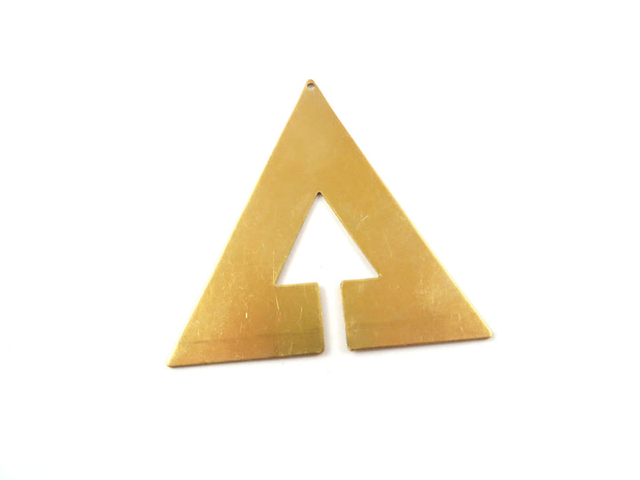 2x Pendentif triangle fente (55mm x 55mm) PP-336