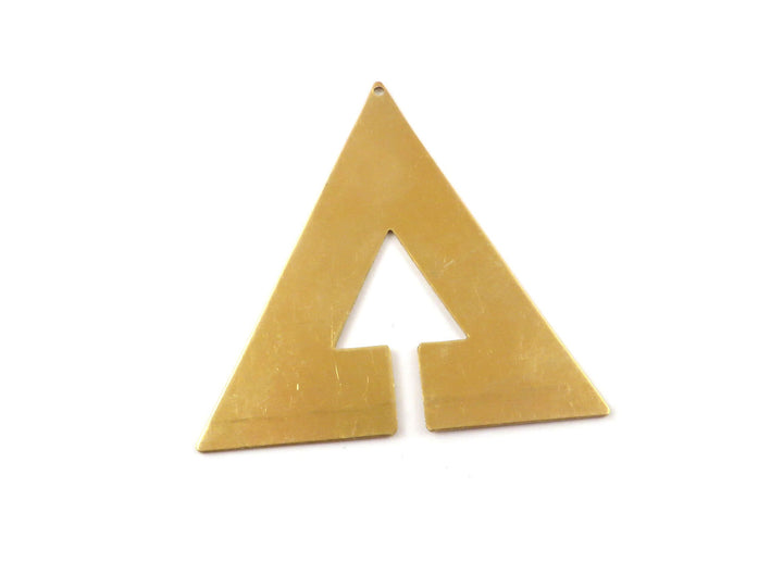 2x Pendentif triangle fente (55mm x 55mm) PP-336