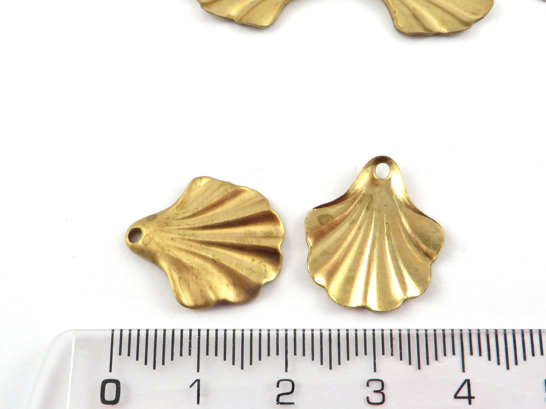 2x Breloque éventail Art Déco vintage drapé (17mm x 19mmm) PV-288