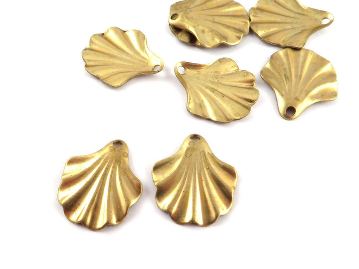 2x Breloque éventail Art Déco vintage drapé (17mm x 19mmm) PV-288