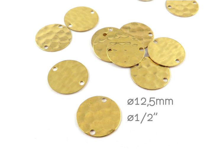 8x Connecteur disque martelé (12,5mm) DM-12,5/2H