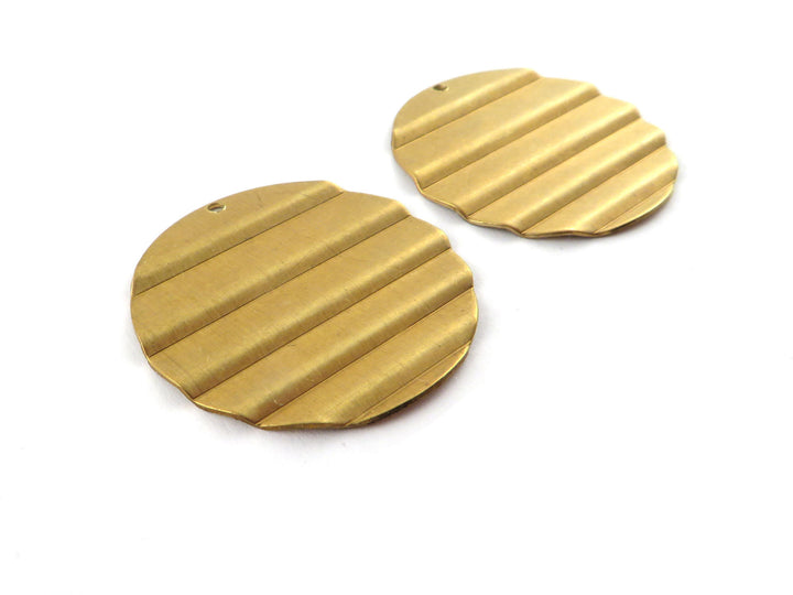 2x Breloque disque strié (29mm) PV-283