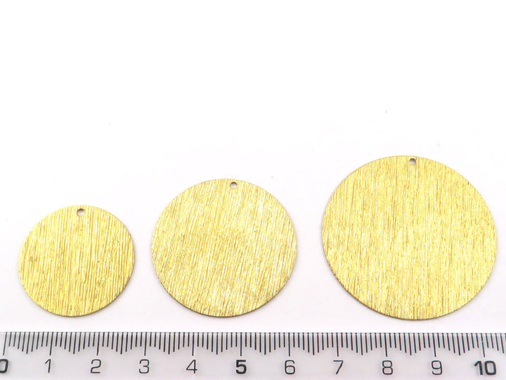 2x Breloque disque strié (25, 32, 38mm) PP-331