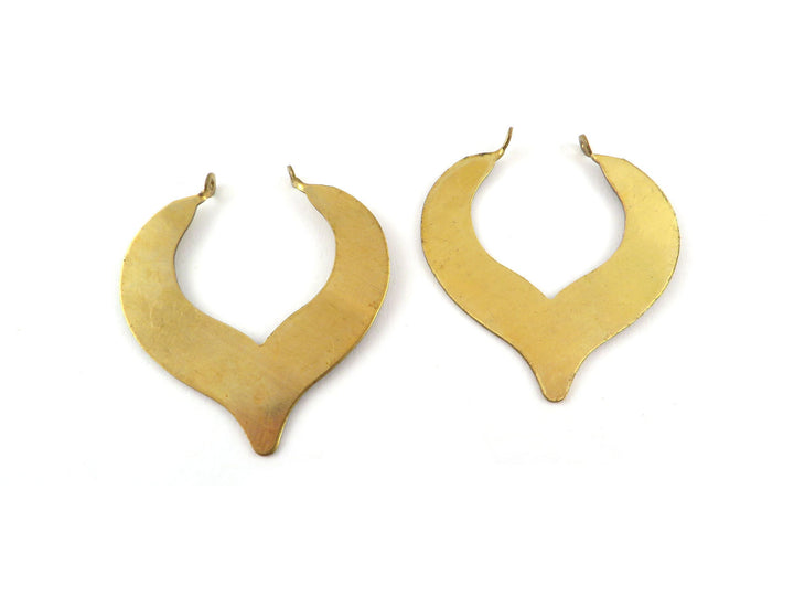 2x Connecteur goutte chevron 2 œillets (35mm x 32mm) PP-334