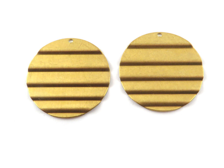2x Breloque disque strié (29mm) PV-283
