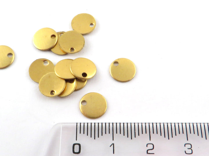 12x Breloque disque (8mm) D-08/1H