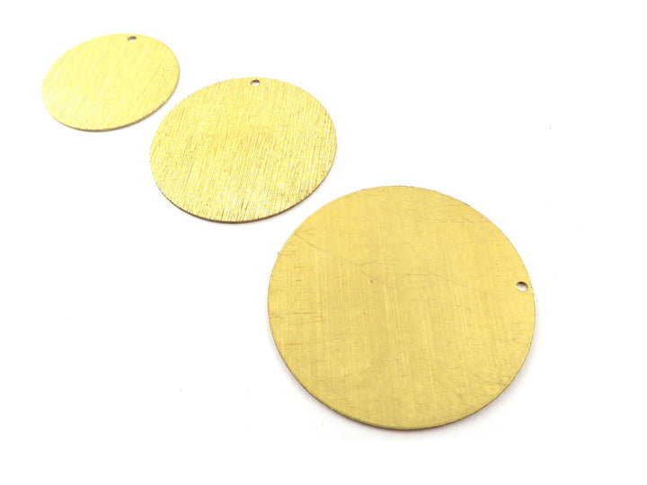 2x Breloque disque strié (25, 32, 38mm) PP-331