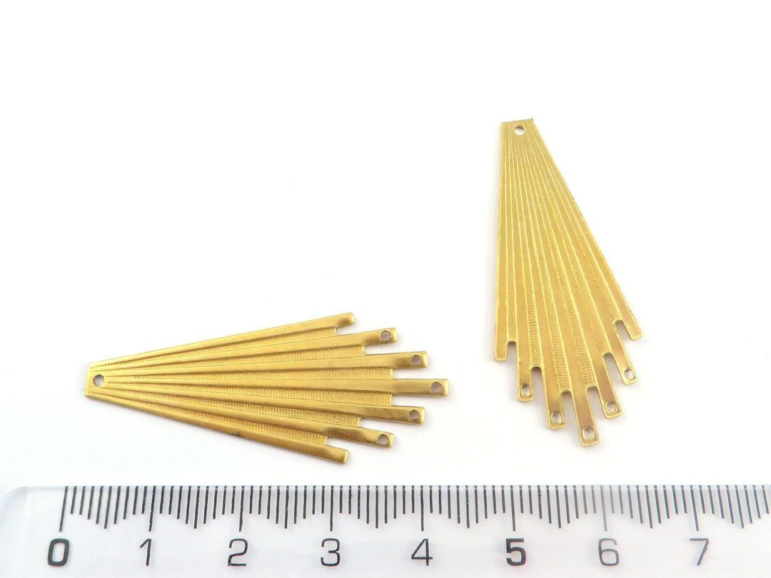 2x Connecteur goutte éventail 6 trous (42mm x 18mm) PV-069