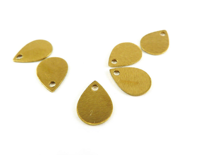 6x Breloque goutte (10mm x 7mm) PP-099