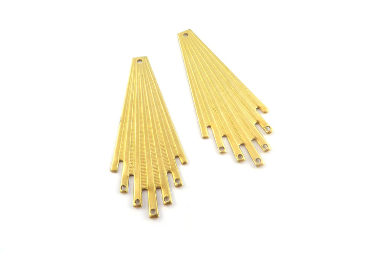 2x Connecteur goutte éventail 6 trous (42mm x 18mm) PV-069