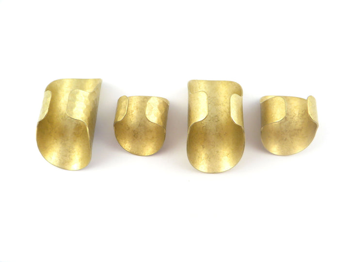 1x Bague cigare ajustable lisse ou martelée (2 tailles)