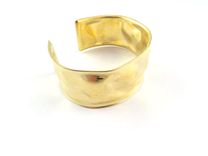 1x Bracelet manchette réglable chiffonné (25mm x 150mm) BM-007