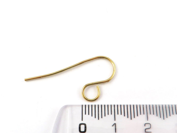 12x Crochet support boucle d'oreille fil 0.8mm (15mm x 30mm) B-024