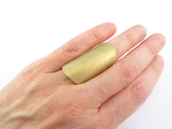 1x Bague cigare ajustable lisse ou martelée (2 tailles)
