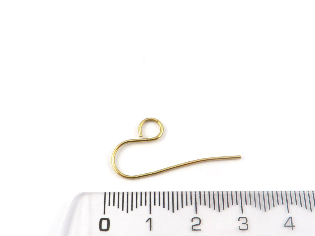 12x Crochet support boucle d'oreille fil 0.8mm (15mm x 30mm) B-024