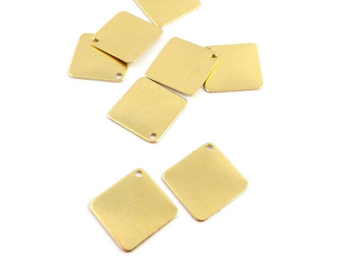 6x Breloque carré (12mm x 12mm) PP-296