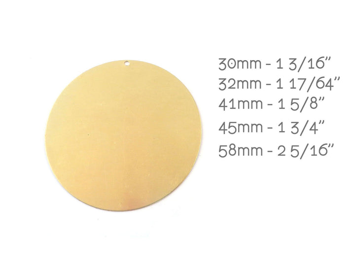 2x Pendentif grand disque (de 30mm à 58mm) D-30/1H