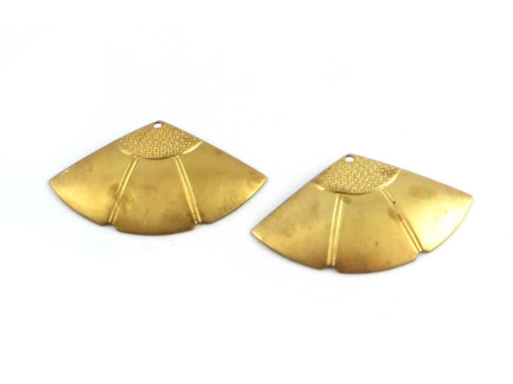 2x Breloque éventail Art Déco (20mm x 35mm) PV-174