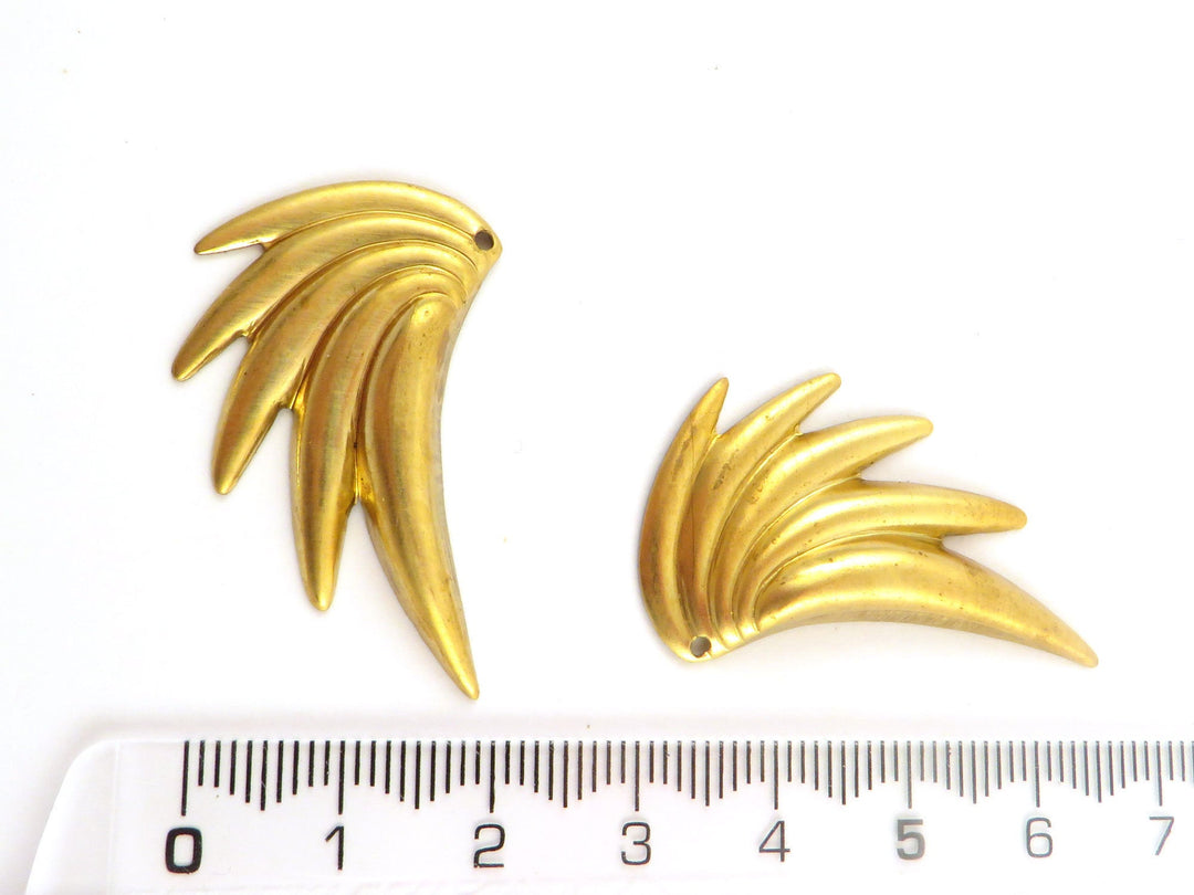 2x Pendentif aile Art Déco (24mm x 35mm) PV-122